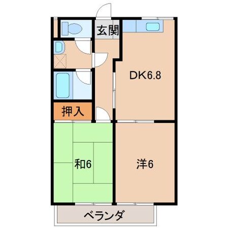 グリーンフル宮崎の物件間取画像